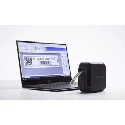 Brother PT-P710BT P-Touch Cube plus - Étiqueteuse - imprimante d'étiquettes - rechargeable Bluetooth - noir