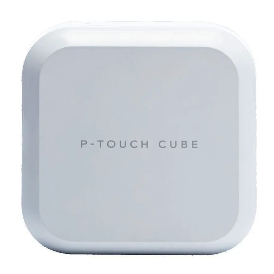 Brother PT-P710BTH P-Touch Cube plus - Étiqueteuse - imprimante d'étiquettes - rechargeable Bluetooth - Blanche