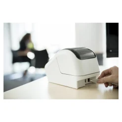 Brother QL-810Wc - Imprimante d'étiquettes monochrome - thermique direct - USB 2.0, Wi-Fi(n) - noir brillant, blanc