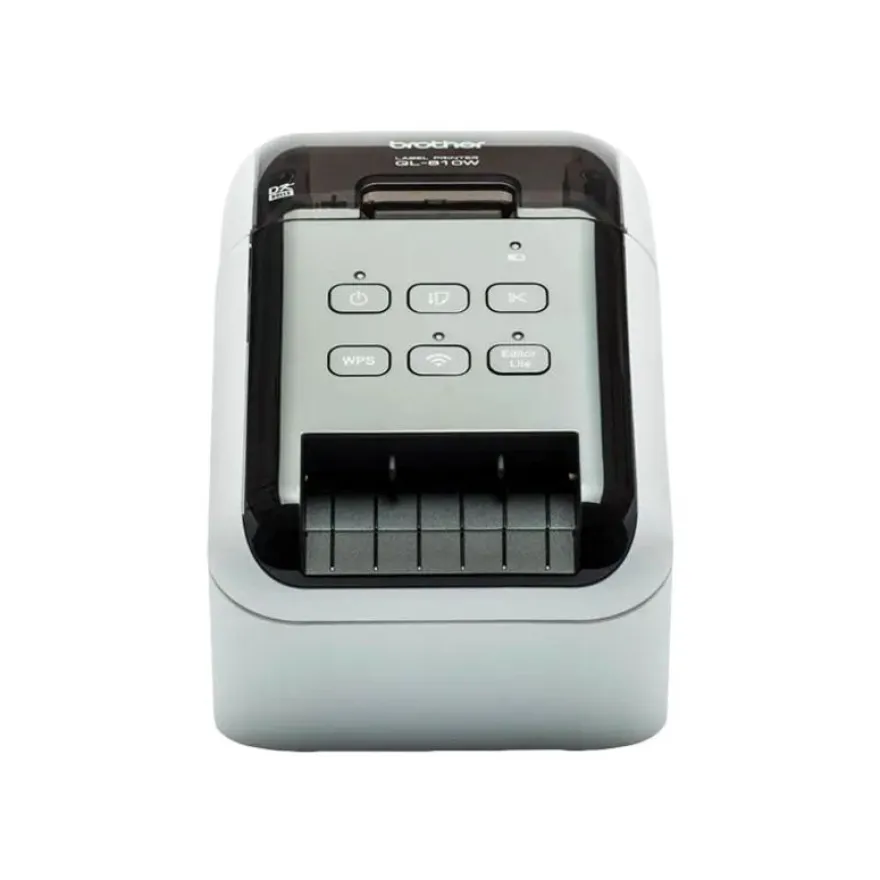 Brother QL-810Wc - Imprimante d'étiquettes monochrome - thermique direct - USB 2.0, Wi-Fi(n) - noir brillant, blanc