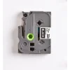 Brother TZe335 - Ruban d'étiquettes auto-adhésives - 1 rouleau (12 mm x 8 m) - fond noir écriture blanche