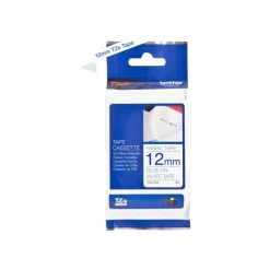 Brother TZeFA3 - Ruban d'étiquettes textile thermocollant - 1 rouleau (12 mm x 3 m) - fond blanc écriture bleu