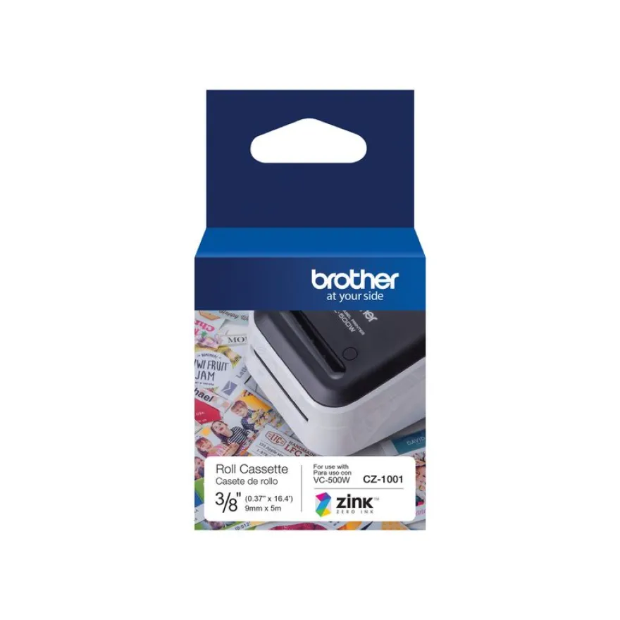 Brother CZ-11 - Ruban d'étiquettes auto-adhésives - 1 rouleau (94 mm x 5 m) - couleurs
