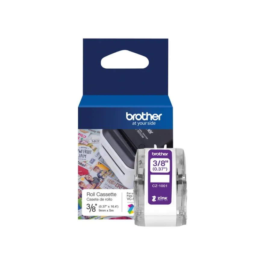 Brother CZ-11 - Ruban d'étiquettes auto-adhésives - 1 rouleau (94 mm x 5 m) - couleurs