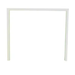 Bureau Bench IRIS - L180 cm - Plan suivant - Pieds blanc - plateau imitation Chêne clair