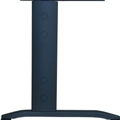 Bureau double vague symétrique IDRA - L180 cm - pieds anthracite - plateau imitation noyer