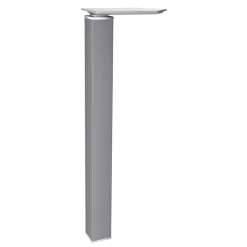 Bureau droit EXPRIM - L160 cm - Plateau imitation Chêne clair - Pieds alu
