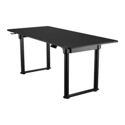 Bureau E-GRAV 180 - Bureau gaming assis/debout - réglage électrique - L180 cm - noir