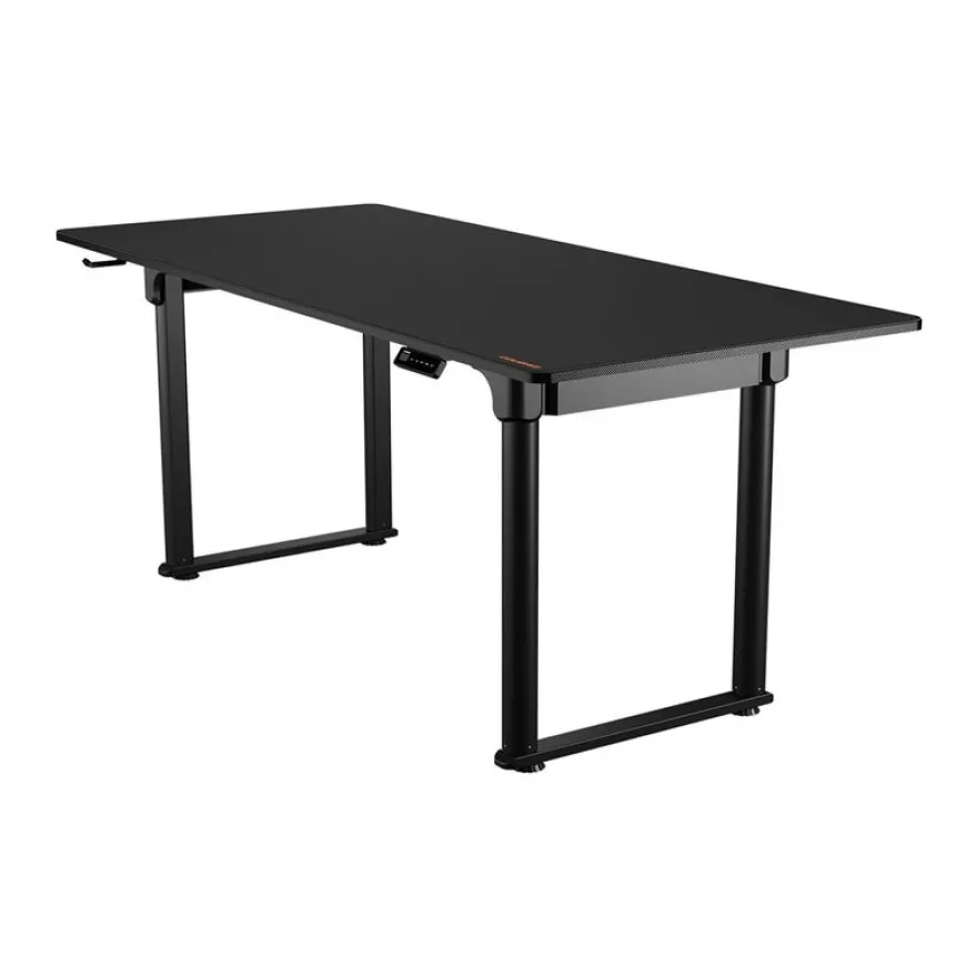 Bureau E-GRAV 180 - Bureau gaming assis/debout - réglage électrique - L180 cm - noir