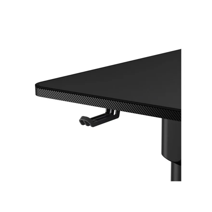 Bureau E-GRAV 180 - Bureau gaming assis/debout - réglage électrique - L180 cm - noir