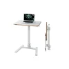 Bureau ERGO - Bureau assis-debout compact et pliable - réglable pneumatique - Blanc