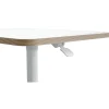 Bureau ERGO - Bureau assis-debout compact - réglable manuel 75-114cm - Blanc
