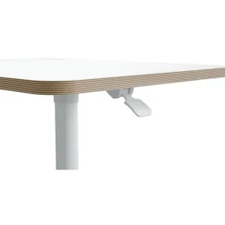 Bureau ERGO - Bureau assis-debout compact - réglable manuel 75-114cm - Blanc