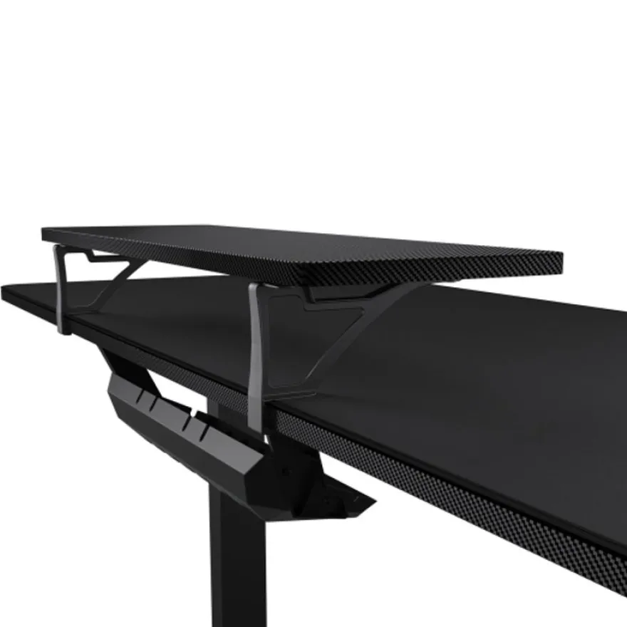 Bureau E-Star 140 - Bureau gaming assis/debout - réglage électrique - L140 cm - noir