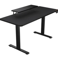 Bureau E-Star 140 - Bureau gaming assis/debout - réglage électrique - L140 cm - noir