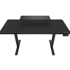 Bureau E-Star 140 - Bureau gaming assis/debout - réglage électrique - L140 cm - noir