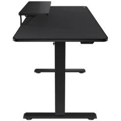 Bureau E-Star 140 - Bureau gaming assis/debout - réglage électrique - L140 cm - noir