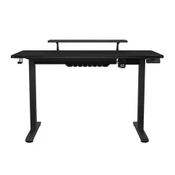 Bureau E-Star 120 - Bureau gaming assis/debout - réglage électrique - L120 cm - noir