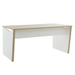 Bureau ITALIC - L120 - Imitation chêne/blanc