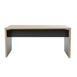 Bureau ITALIC - L120 - Imitation chêne du bocage/anthracite