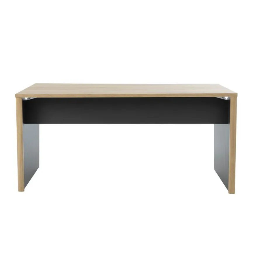 Bureau ITALIC - L120 - Imitation chêne du bocage/anthracite