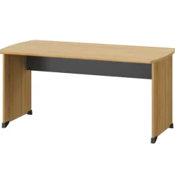 Bureau JAZZ+ - 80 cm - Pieds panneaux - chêne du bocage