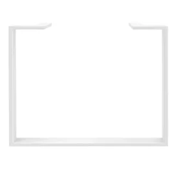 Bureau LOFTER Manager - L180 x P100 x H72,5 cm - console retour à droite (tiroirs) - pieds blanc - plateau imitation chêne clair