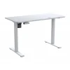 Bureau ROYAL MOSSA - Bureau gaming assis/debout - réglage électrique - L120 cm - blanc