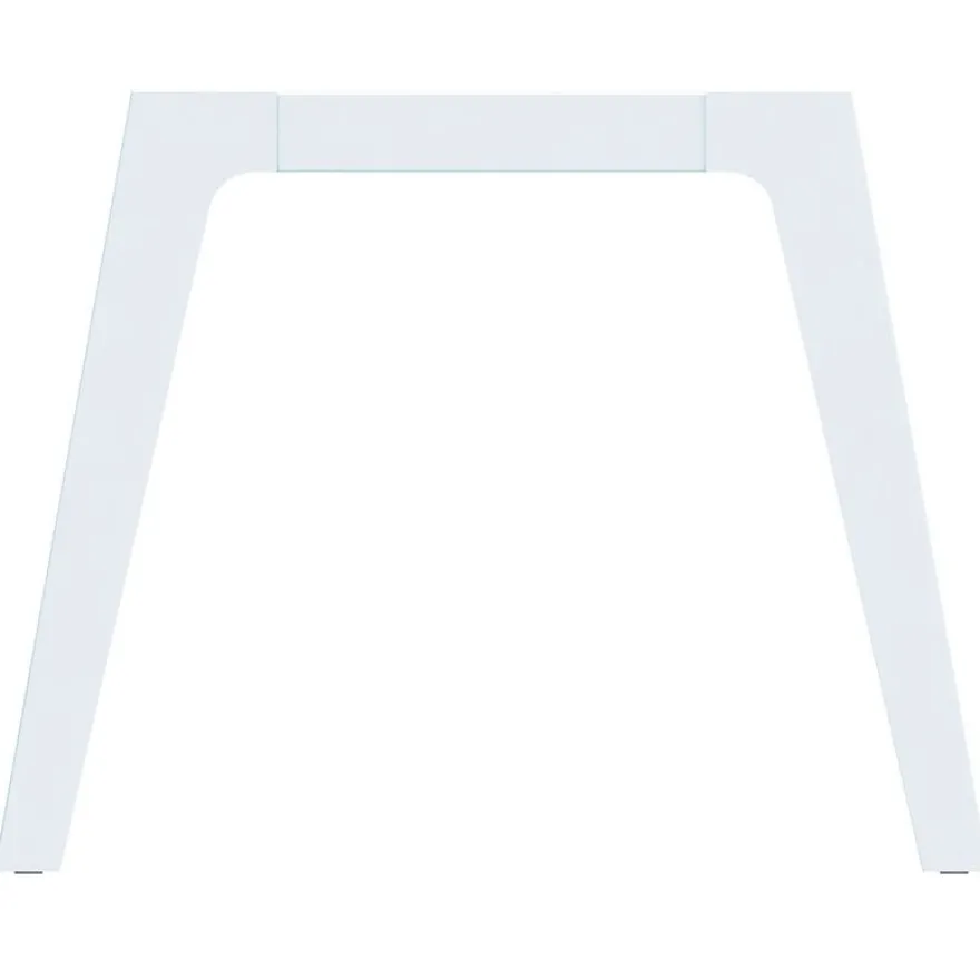Bureau STEELY Manager - L180 x P100 x H72,5 cm - console retour à gauche (2 tiroirs) L200 x P60 x H72,5 cm - pieds blanc - plateau imitation noyer