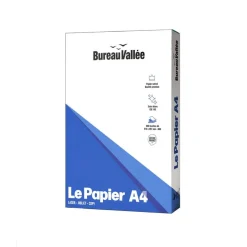 Bureau Vallée - Papier blanc - A4 (210 x 297 mm) - 80g/m² - Ramette de 500 feuilles