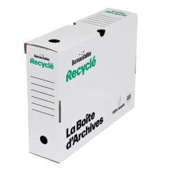 Bureau Vallée Recyclé - 25 boîtes d'archives - dos 8 cm