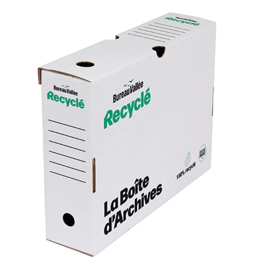 Bureau Vallée Recyclé - Boîte d'archives - dos 8 cm