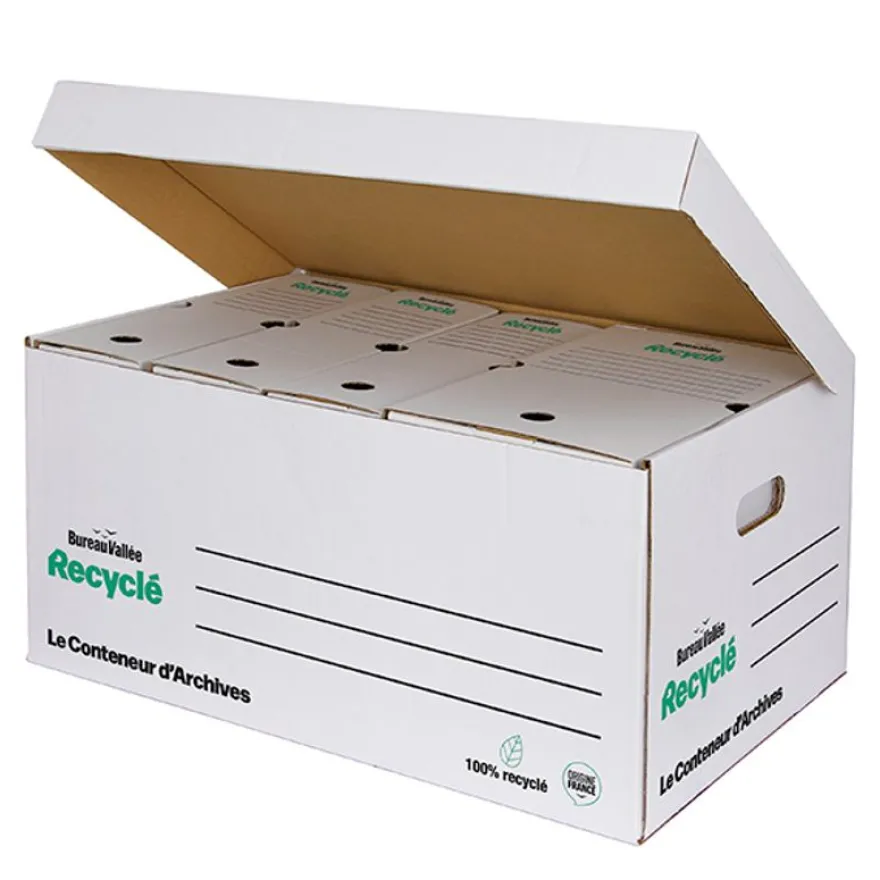 Bureau Vallée Recyclé - Conteneur à archives - 54 x 36 x 26 cm