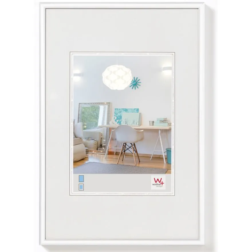 Cadre en plastique verre classique WALTHER "New Lifestyle" 15 x 20 cm coloris gold