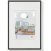 Cadre en plastique verre classique WALTHER "New Lifestyle" 60 x 80 cm coloris noir