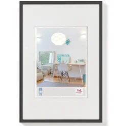 Cadre en plastique verre classique WALTHER "New Lifestyle" 60 x 80 cm coloris noir