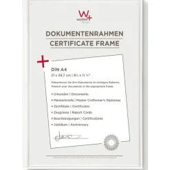 Cadre en plastique verre classique WALTHER "New Lifestyle" 20 x 30 cm coloris blanc