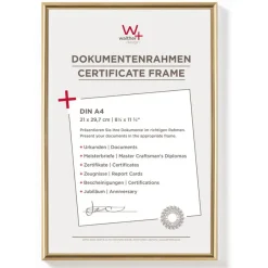 Cadre en plastique verre classique WALTHER "New Lifestyle" 21 x 29,70 cm coloris blanc