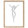 Cadre photo bois WALTHER "Silhouette" 30 x 40 cm coloris naturel