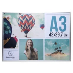 Cadre photo Exacompta - 29,7 x 42 cm (A3) - aluminium