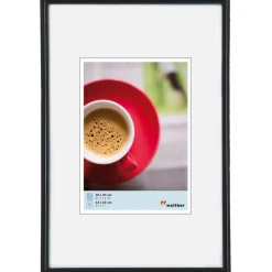 Cadre photo plastique WALTHER "Galeria" pour photo 13 x 18 cm coloris noir