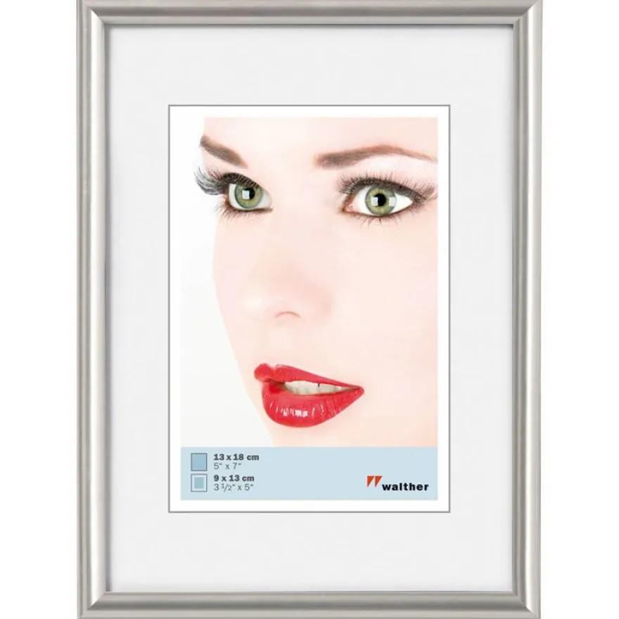 Cadre photo WALTHER - 10 x 15 cm - argent