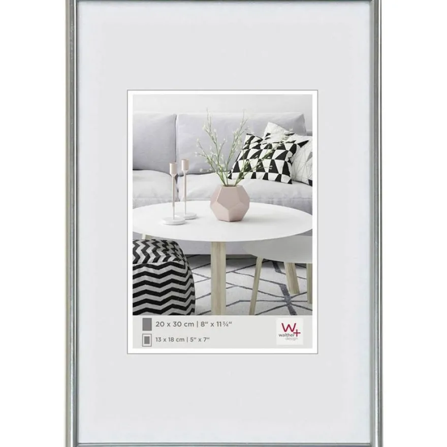 Cadre photo WALTHER - 20 x 30 cm - Argent