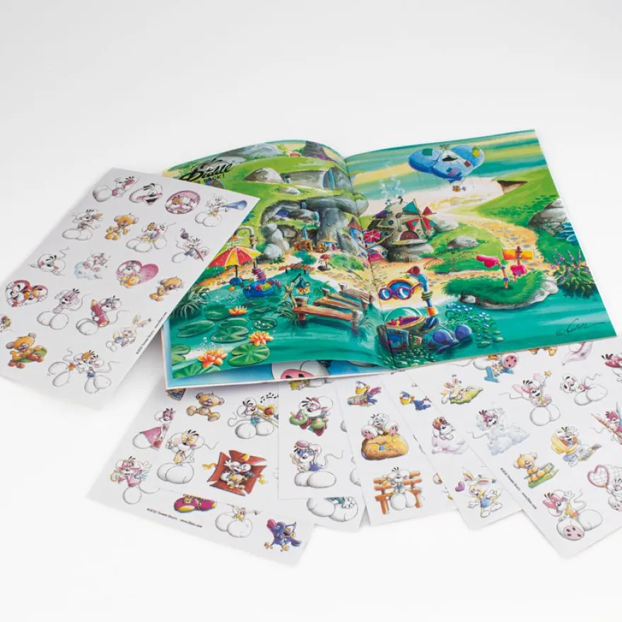 Cahier avec stickers repositionnables A5 Diddl