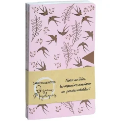 Cahier coutures SINGER SMILE "OISEAUX MAJOLIQUES" 2 motifs assortis