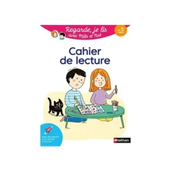 Cahier de Lecture - Regarde, je lis avec Mila et Noé - par Battut Eric, Gribouille Mary