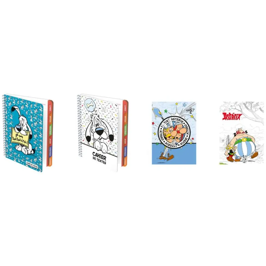 Cahier de texte Astérix - 17 x 22 cm - différents modèles disponibles - Hamelin