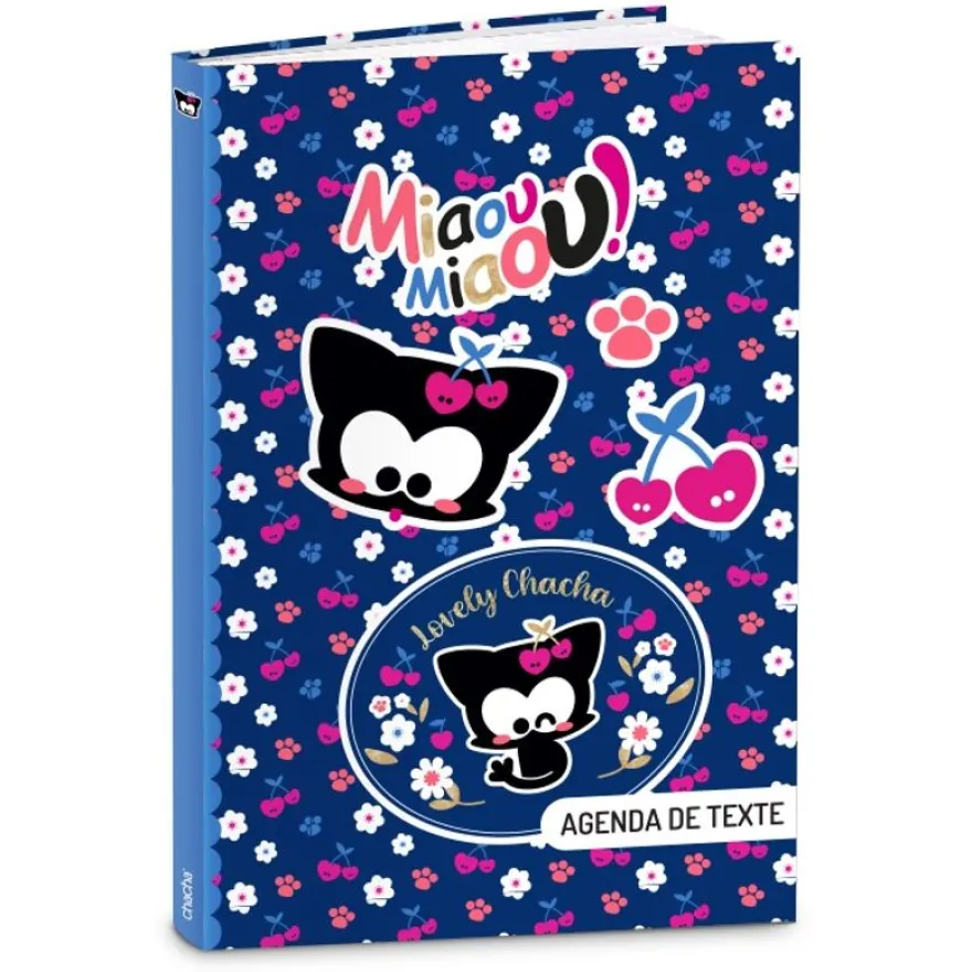 Cahier de texte CHACHA MANGA & CHERRY-15x21 cm- 2 modèles au choix- Kid'Abord