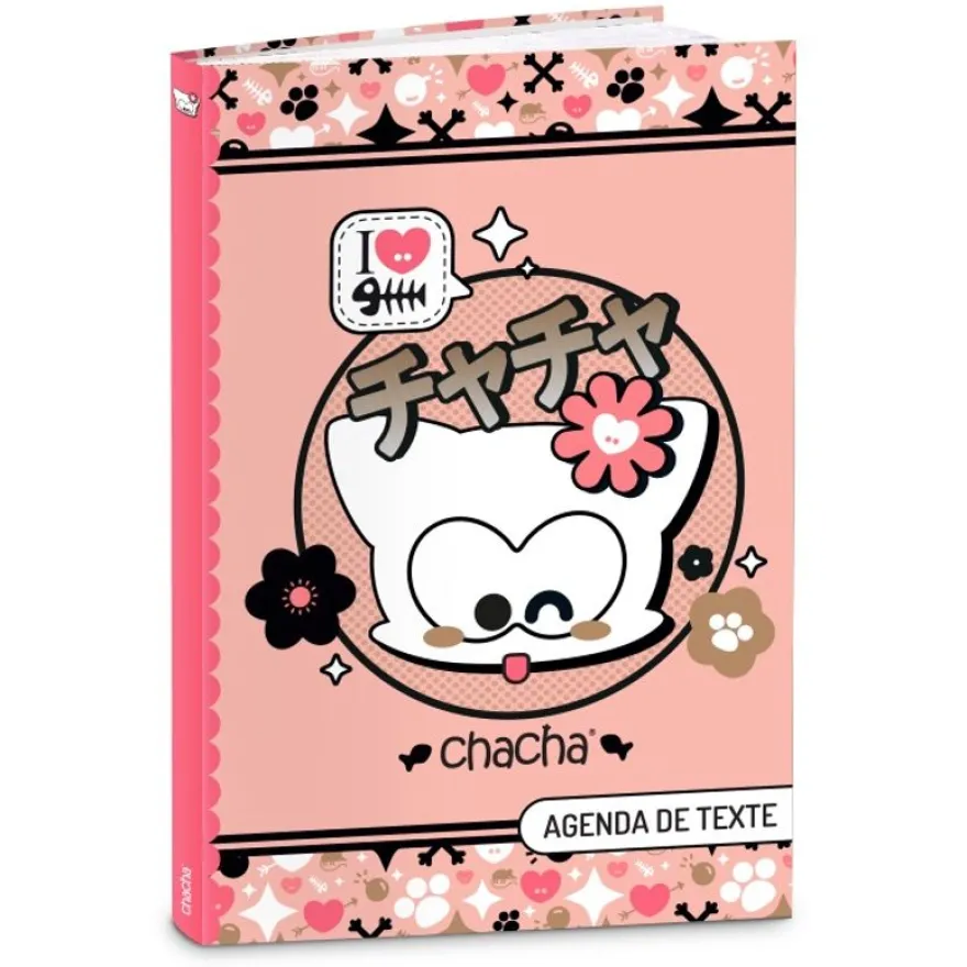 Cahier de texte CHACHA MANGA & CHERRY-15x21 cm- 2 modèles au choix- Kid'Abord