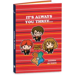 Cahier de texte HARRY POTTER CHIBI- 15x21 cm- 2 modèles au choix- Kid'Abord